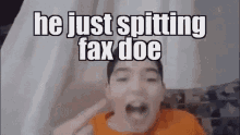 Spitting Fax Facts GIF - Spitting Fax Fax Facts GIFs
