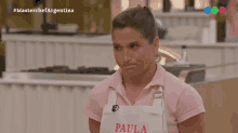nerviosa paula pareto master chef argentina preocupada contemplando nerviosa paula pareto master chef argentina preocupada contemplando