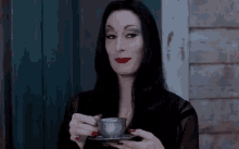 Even Goths Spill The Tea Hunty GIF - Tea Shade Goth GIFs