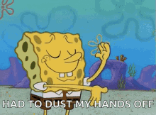 Spongebob Squarepants Dust GIF - Spongebob Squarepants Spongebob Dust GIFs