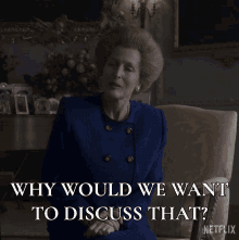 Why Would We Want To Discuss That Gillian Anderson GIF - Why Would We Want To Discuss That Gillian Anderson Margaret Thatcher GIFs