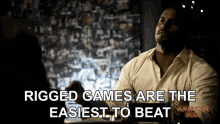 Rigged Games Are The Easiest To Beat Mr Wednesday GIF - Rigged Games Are The Easiest To Beat Mr Wednesday American Gods GIFs