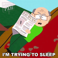 Im Trying To Sleep Herbert Garrison GIF - Im Trying To Sleep Herbert Garrison South Park GIFs