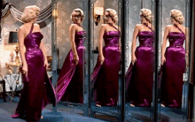 Marilyn Monroe Purple Dress GIF - Marilyn Monroe Purple Dress Dressed Up GIFs