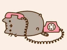 Pusheen Cat GIF - Pusheen Cat Phone GIFs