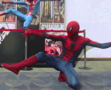 Cosplay Spider Man Cosplay Deadpool GIF - Cosplay Spider Man Spider Man Cosplay Deadpool GIFs