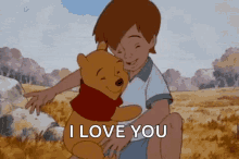 love you too winnie the pooh disney love you hug