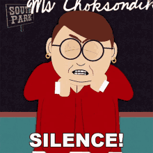 Silence Ms Diane Choksondik GIF - Silence Ms Diane Choksondik South Park GIFs