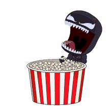 eating popcorn venom carnage venom let there be carnage enjoying popcorn