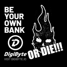 be your own bank digibyte meme memes skull