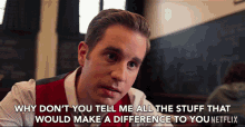 Why Dont You Tell Me All The Stuff That Would Make A Difference To You Tell Me Everything GIF - Why Dont You Tell Me All The Stuff That Would Make A Difference To You Tell Me Everything Curious GIFs