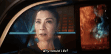 why would i lie philippa georgiou michelle yeoh star trek discovery whats the reason for me to lie