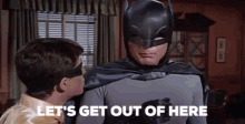 Batman Crap Drewisme GIF - Batman Crap Drewisme Lets Get Out Of Here GIFs