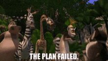 Madagascar King Julien GIF - Madagascar King Julien The Plan Failed GIFs