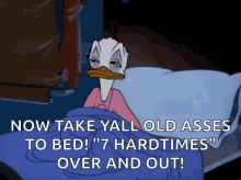 Take Yall Old Asses To Bed Donald Duck GIF - Take Yall Old Asses To Bed Donald Duck Sleep GIFs
