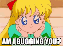 Am I Bugging You Cute GIF - Am I Bugging You Cute Anime GIFs