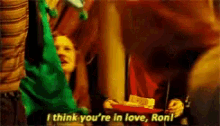 ginny weasley harry potter goblet of fire think youre in love ron ron weasley