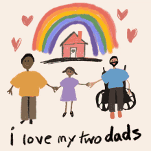 I Love My Two Dads Pride GIF - I Love My Two Dads Pride Gay Dads GIFs
