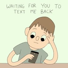 Waiting For The Text Back GIF - Waiting Text Back Patient GIFs
