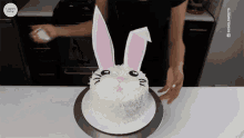 Easter Bunny Cake Baking GIF - Easter Bunny Cake Baking Decorating GIFs