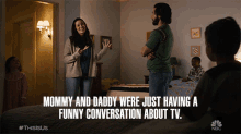 Mommy And Daddy Were Just Having A Funny Conversation About Tv Milo Ventimiglia GIF - Mommy And Daddy Were Just Having A Funny Conversation About Tv Milo Ventimiglia Mandy Moore GIFs