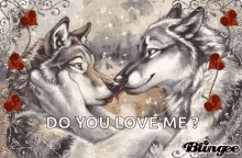 love sparkles wolves do you love me flowers