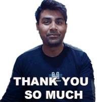 Thank You So Much Abhishek Sagar Sticker - Thank You So Much Abhishek Sagar शुक्रिया Stickers