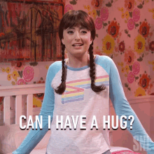 Can I Have A Hug Sarah Sherman GIF - Can I Have A Hug Sarah Sherman Saturday Night Live GIFs
