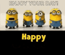 Happy Birthday To You Minions GIF - Happy Birthday To You Minions Enjoy Your Day GIFs