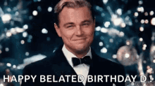 Happy Belated Birthday Gatsby GIF - Happy Belated Birthday Gatsby Cheers GIFs