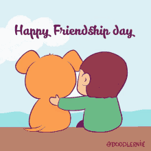 Happy Friendship Day Doodlernie GIF - Happy Friendship Day Doodlernie World Friendship Day GIFs