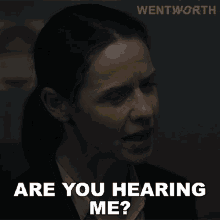 Are You Hearing Me Vera Bennett GIF - Are You Hearing Me Vera Bennett Wentworth GIFs