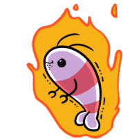 Shrimp Fire Sticker - Shrimp Fire On Fire Stickers