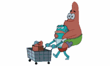 Patrick Star Spongebob GIF - Patrick Star Spongebob Cart GIFs