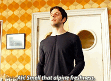 Smell Of Air Freshener Hal Yorke GIF - Smell Of Air Freshener Hal Yorke Lord Harry GIFs