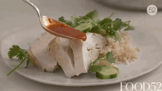 Chicken Hainanese GIF - Chicken Hainanese Garnishing - Discover & Share GIFs