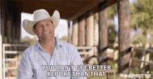 You Cant Get Better Report Than That Chris Booger Brown GIF - You Cant Get Better Report Than That Chris Booger Brown The Cowboy Way Alabama GIFs
