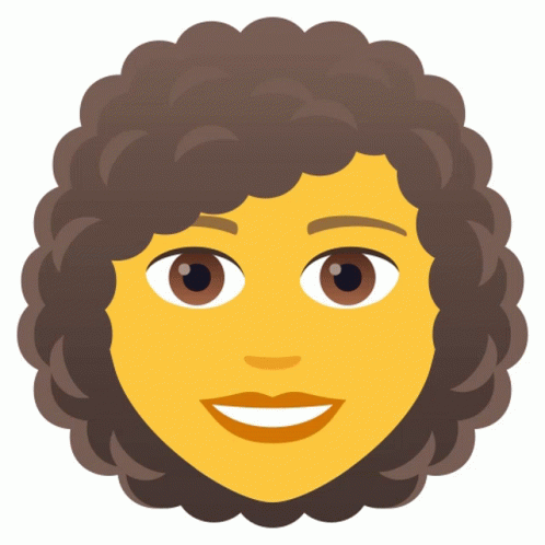 Woman Curly Hair People Sticker - Woman Curly Hair People Joypixels 