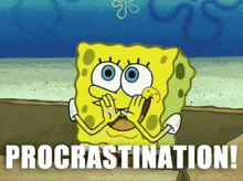 Finals Week GIF - Finals Week Procrastination Spongebob GIFs