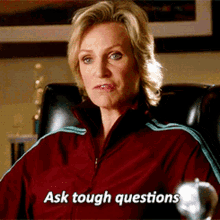 Glee Sue Sylvester GIF - Glee Sue Sylvester Ask Tough Questions GIFs