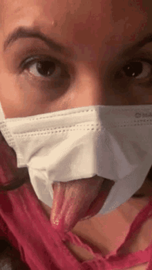 Jessielito Surgical Mask GIF - Jessielito Surgical Mask Tongue Out GIFs