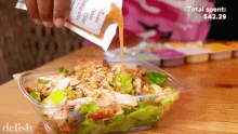 salad dressing sauce yummy delicious pour