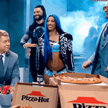 Sasha Banks Super Bowl GIF - Sasha Banks Super Bowl Pizza Hut GIFs