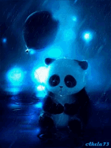Panda Sad GIF - Panda Sad Balloon GIFs