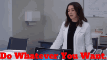 Greys Anatomy Amelia Shepherd GIF - Greys Anatomy Amelia Shepherd Do Whatever You Want GIFs