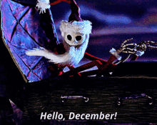 The Nightmare Before Christmas Jack Skellington GIF - The Nightmare Before Christmas Jack Skellington Hello December GIFs