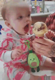 Baby Ice Cream GIF - Baby Ice Cream Wow GIFs