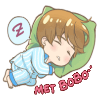 Cute Boy Sticker - Cute Boy Sleep Stickers