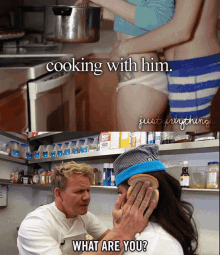 Cooking With Him Idiot Sandwich GIF - Cooking With Him Idiot Sandwich Just Girly Things GIFs