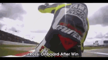 Rossi Winning In Assen GIF - Moto Gp Rossi GIFs